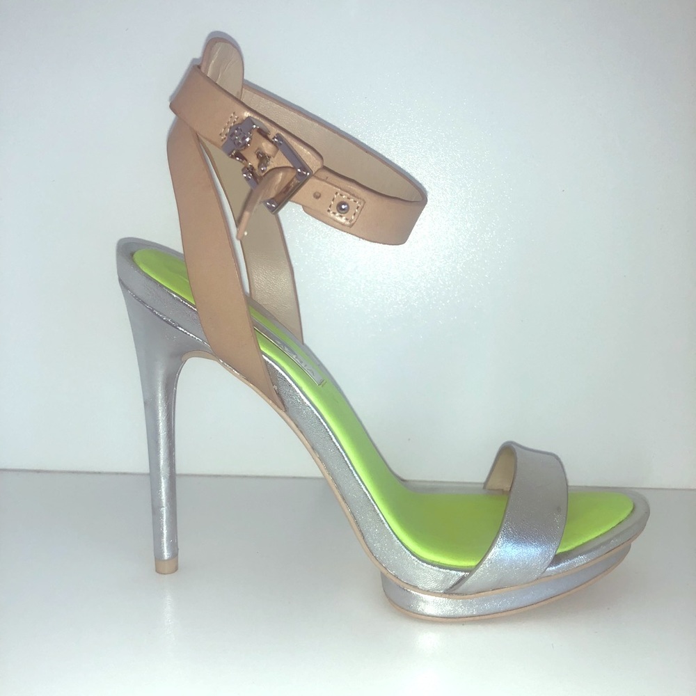BCBG MaxAzria Ma-Finite ankle strap heels